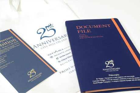 CITY HILL様　25周年 展示会用ツールデザイン